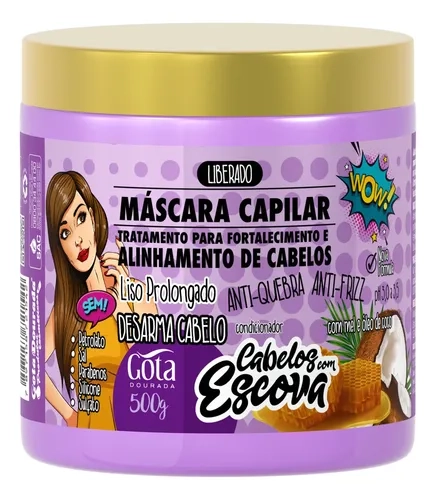 Máscara Fortalecimento Cabelos C/ Escova