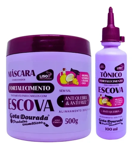 Máscara Fortalecimento Cabelos C/ Escova — imagem adicional