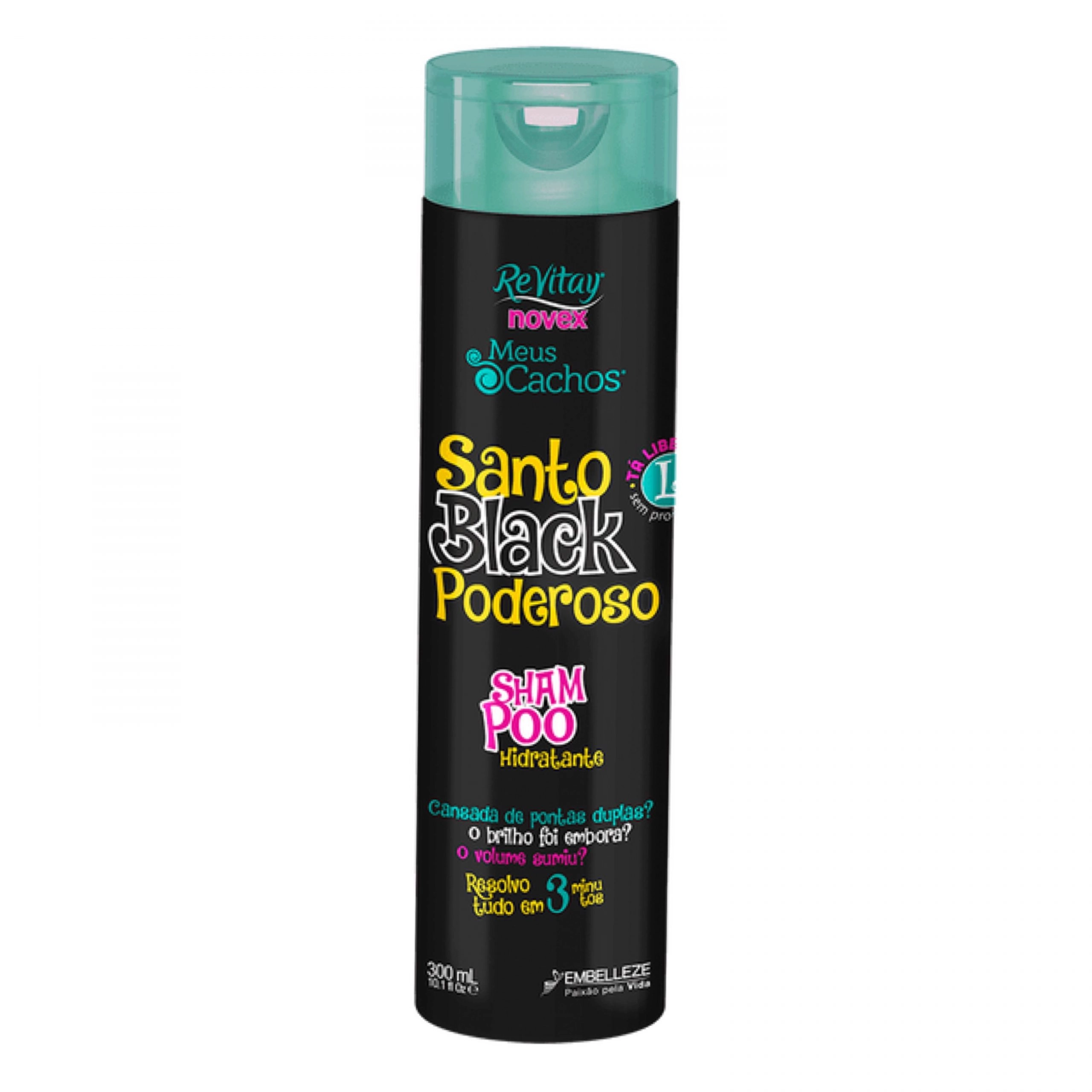Shampoo Novex Santo Black Poderoso 300Ml