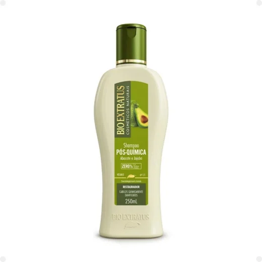 Shampoo Pos-Quimica Abacate E Jojoba Bioextratus 250Ml