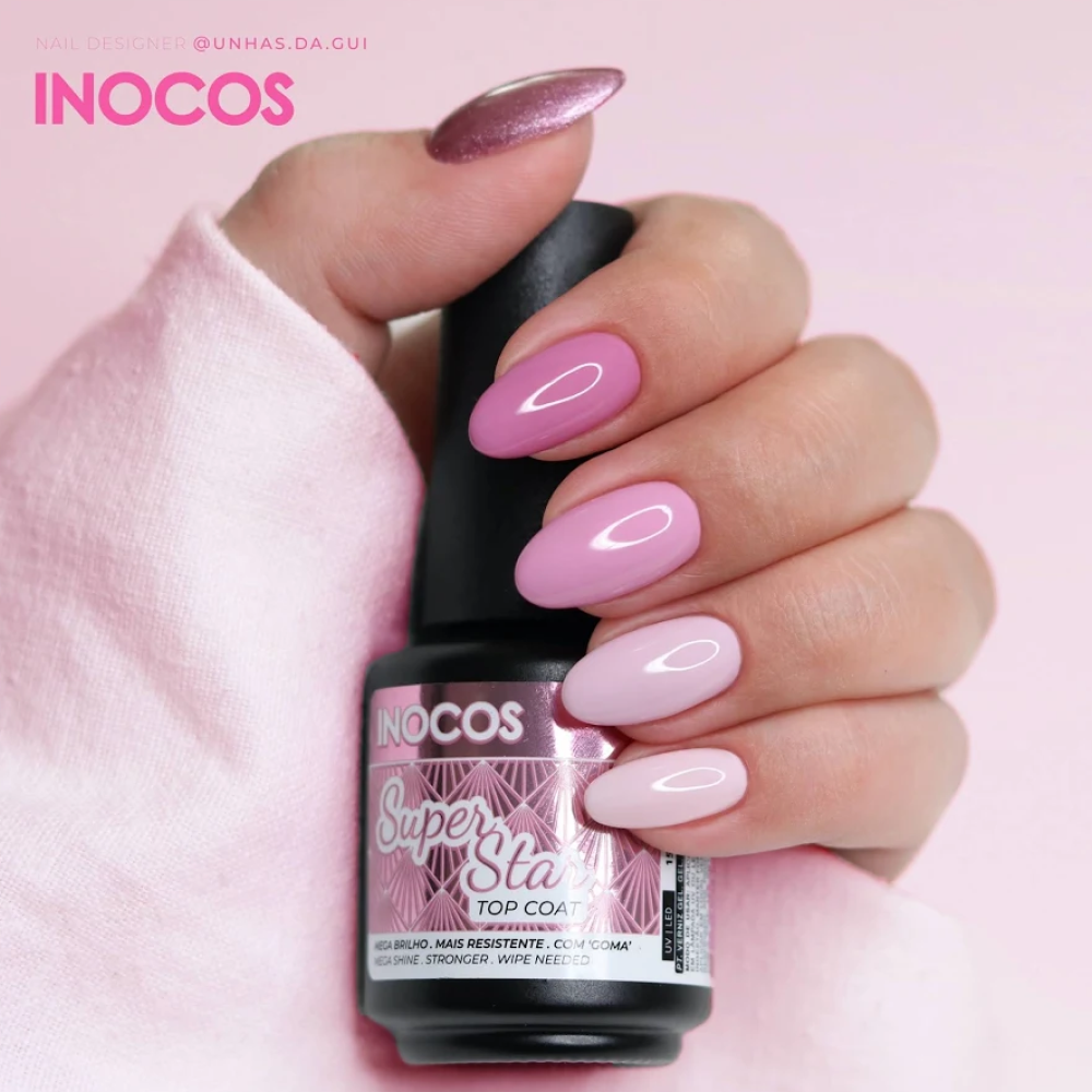Verniz Gel Inocos Top Coat Super Star, 15 ml - Image 3